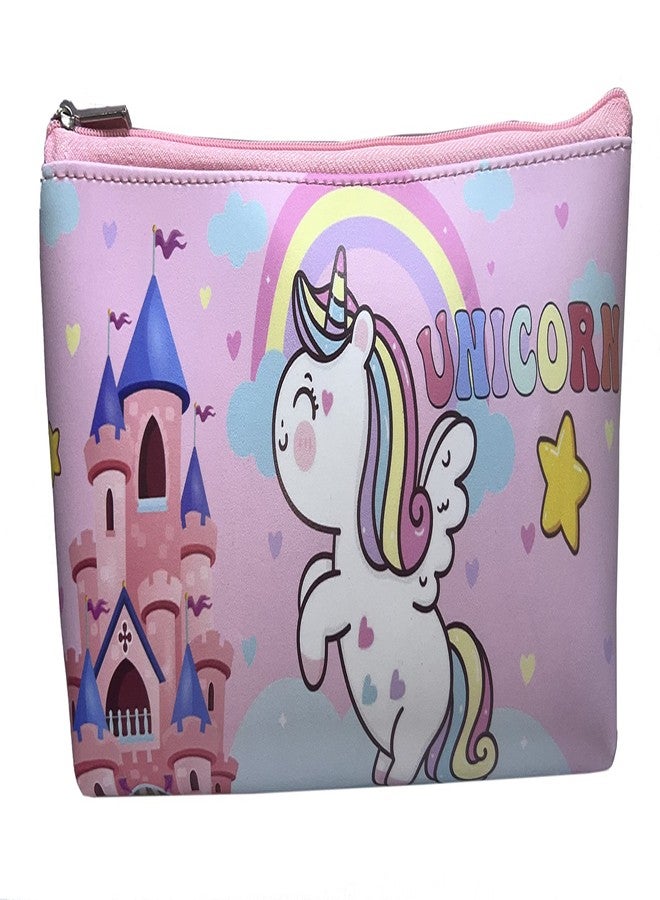 جيادا حقيبة أقلام رصاص جلدية من جيادا بتصميم وحيد القرن اللطيف - قطعة واحدة، أزرق - Image 5